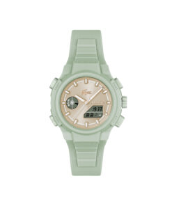 Reloj LACOSTE verde agua de silicona analógico y digital LC33