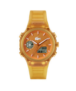 Reloj LACOSTE Naranja de silicona analógico y digital LC33