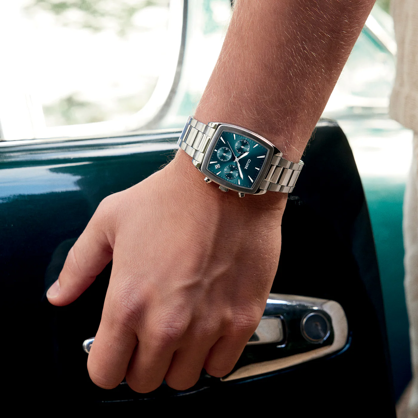 Reloj CLUSE Quartaut Chrono Watch Steel, Blue, Silver Colour - Imagen 6