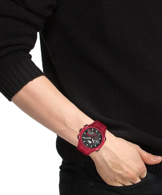 Reloj LACOSTE Rojo de silicona analógico y digital LC33 - Imagen 4