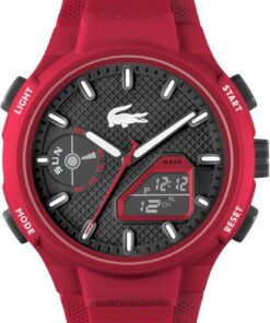 Reloj LACOSTE Rojo de silicona analógico y digital LC33