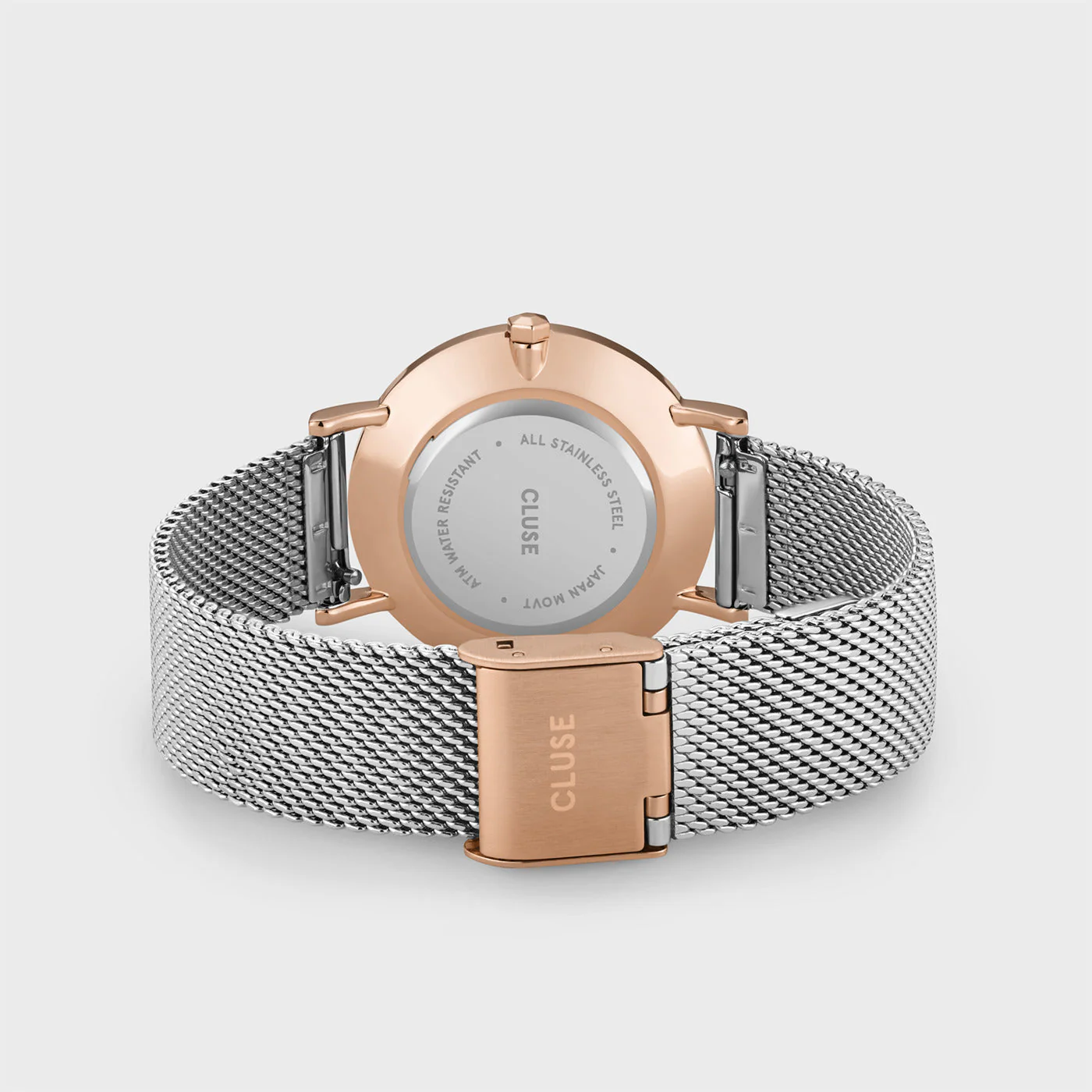 Reloj CLUSE Minuit Watch Mesh, Rose Gold Colour, Two-Tone - Imagen 4