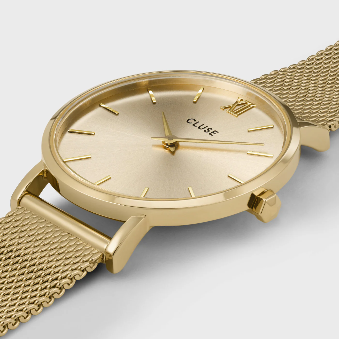 Reloj CLUSE Minuit Watch Mesh, Full Gold Colour - Imagen 3
