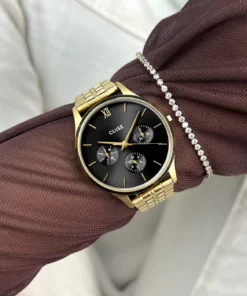 Alternative view of Reloj CLUSE Minuit Multifunction Watch Steel, Black, Gold Colour (copia) (copia)