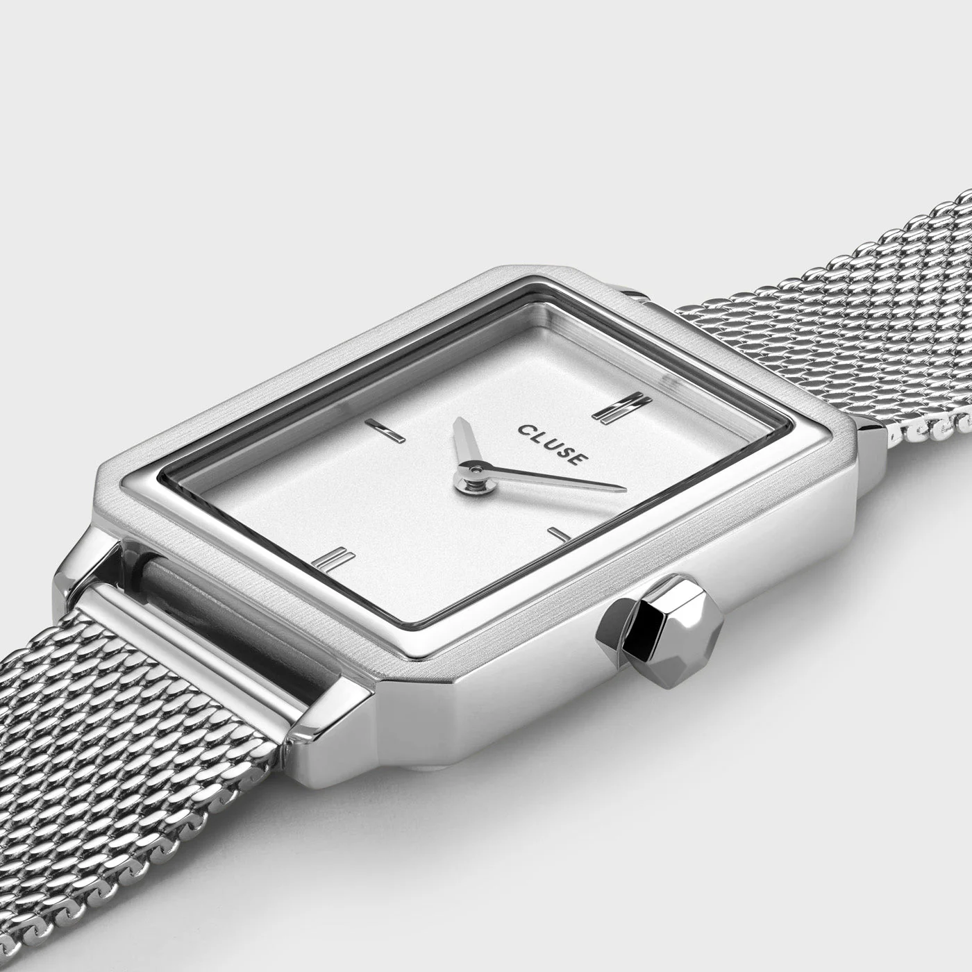 Reloj CLUSE Fluette Watch Mesh White, Silver Colour - Imagen 3
