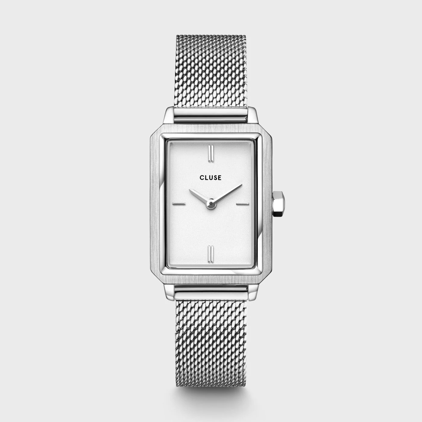 Reloj CLUSE Fluette Watch Mesh White, Silver Colour