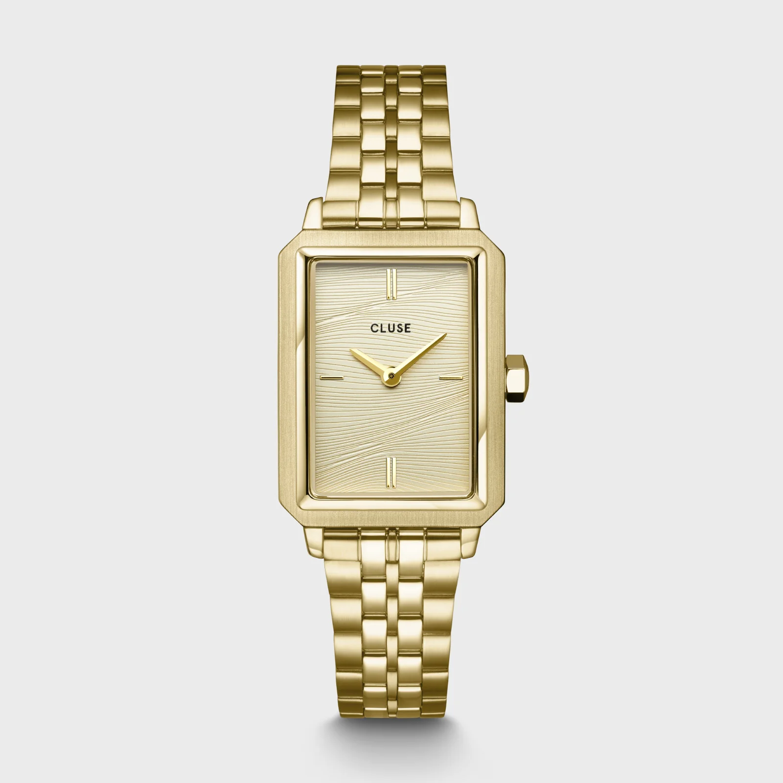 Reloj CLUSE Fluette Watch Steel, Sand Texture Full Gold Colour
