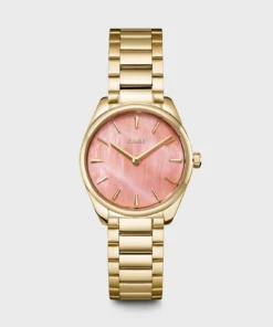 Reloj CLUSE Féroce Mini Watch Steel, Apricot Pearl, Gold Colour