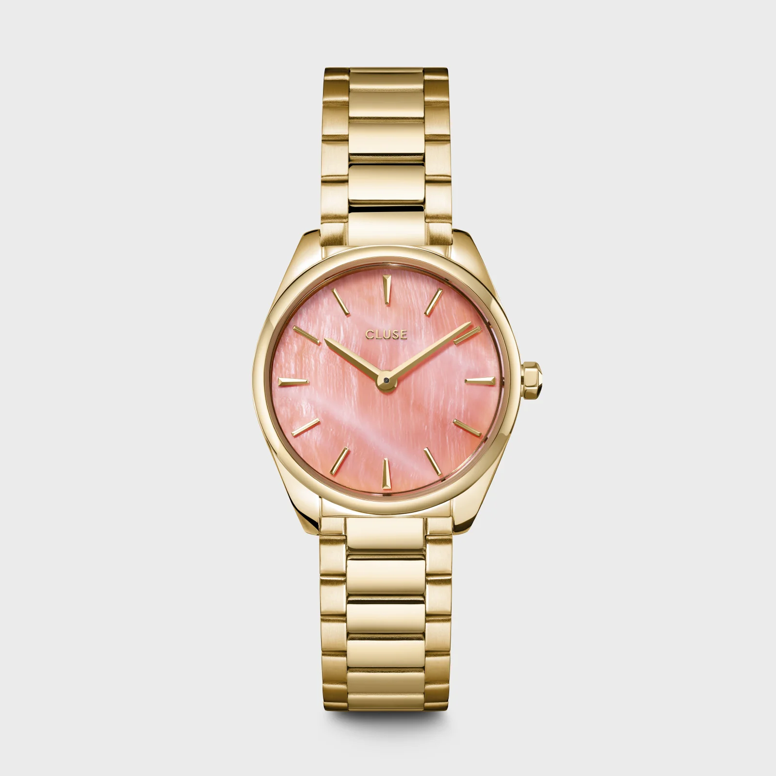 Reloj CLUSE Féroce Mini Watch Steel, Apricot Pearl, Gold Colour
