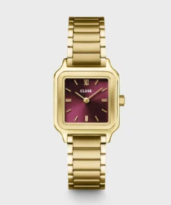 Reloj CLUSE Gracieuse Petite Watch Steel, Dark Cherry, Gold Colour
