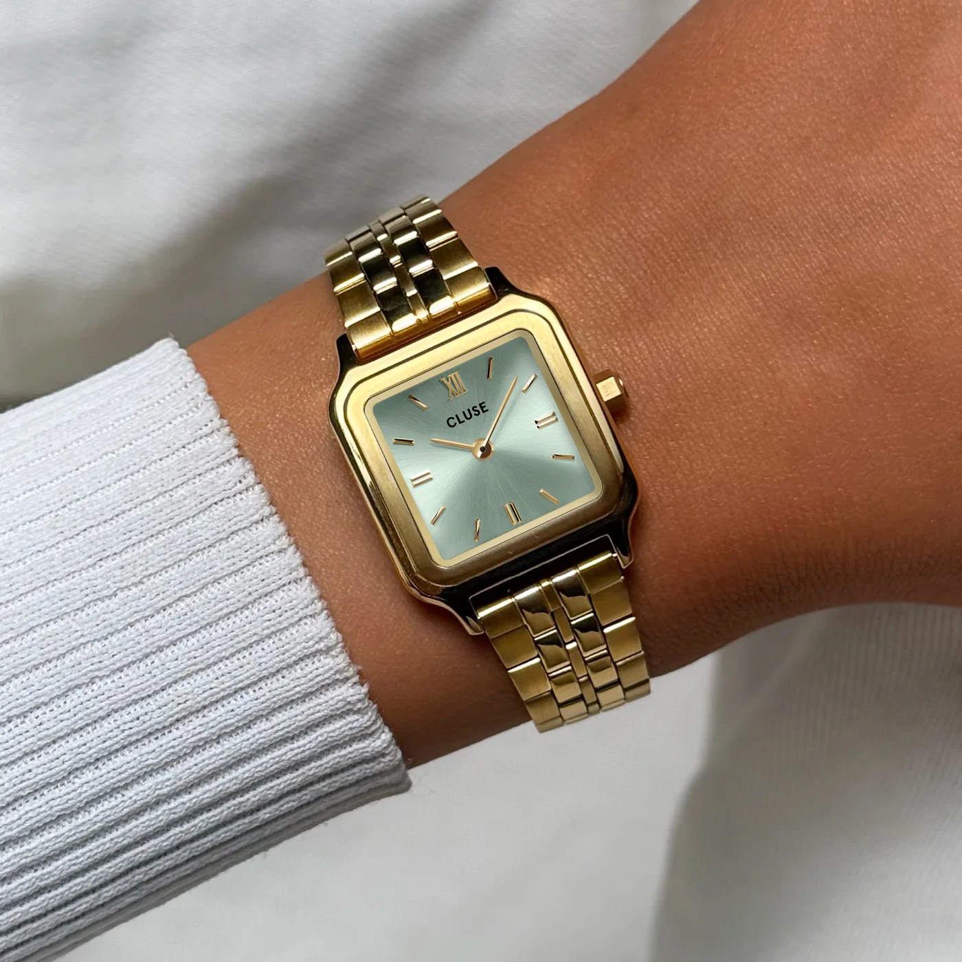 Reloj CLUSE Gracieuse Petite Watch Steel, Sage Green, Gold Colour - Imagen 2