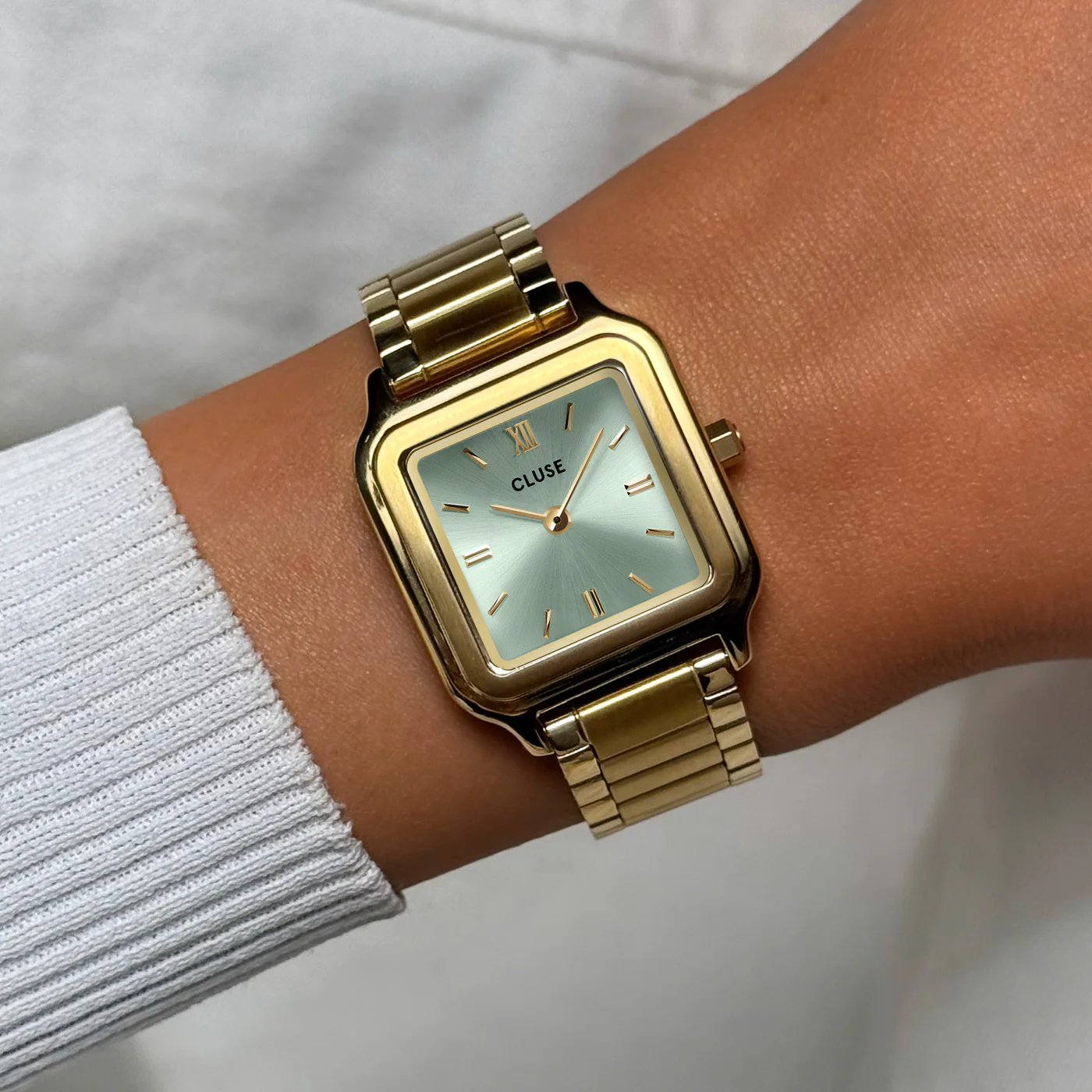 Reloj CLUSE Gracieuse Watch Steel, Sage Green, Gold Colour - Imagen 2