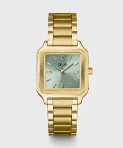 Reloj CLUSE Gracieuse Watch Steel, Sage Green, Gold Colour