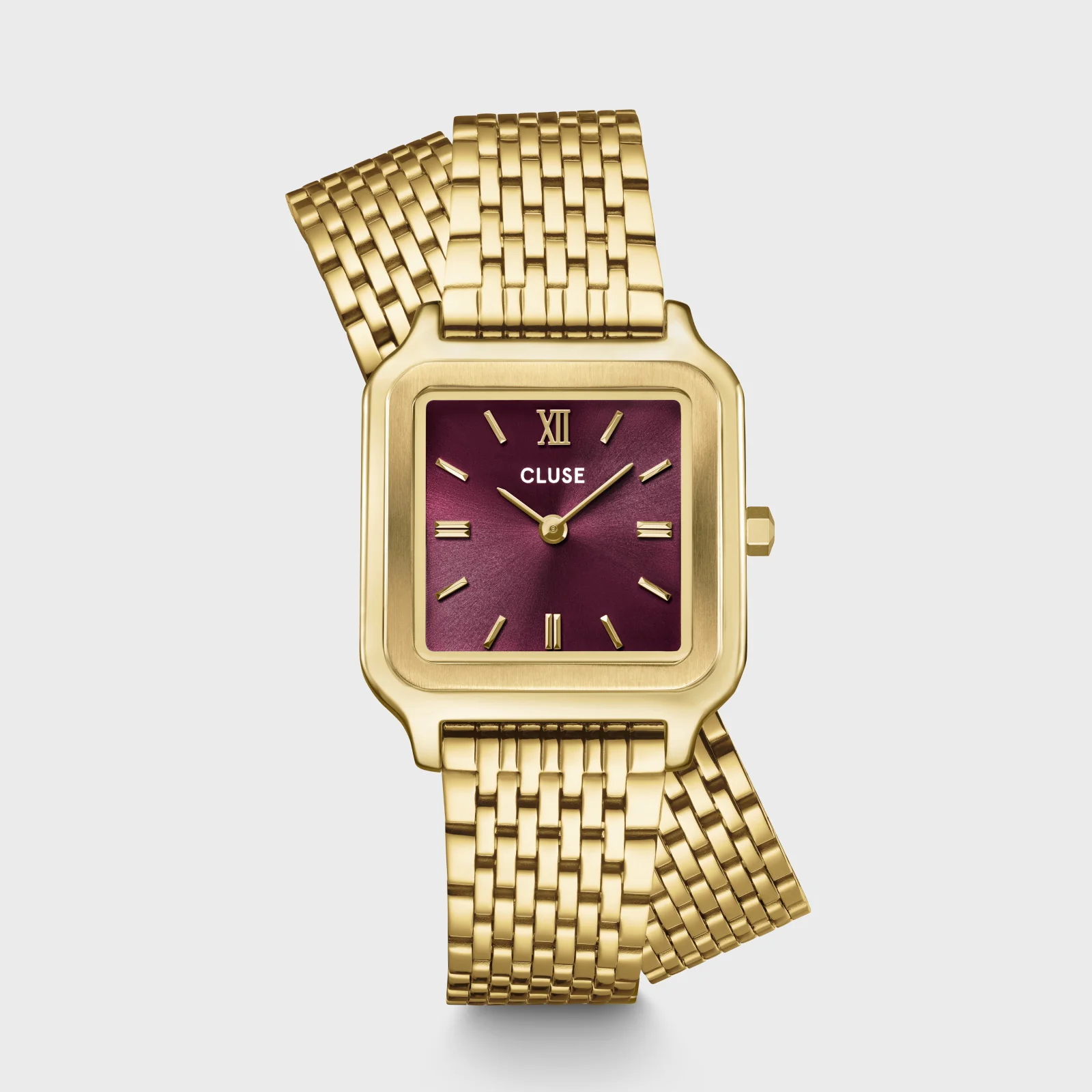 Reloj CLUSE Gracieuse Watch Double Steel, Wine, Gold Colour