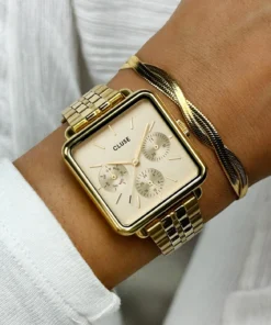 Alternative view of Reloj CLUSE La Tétragone Multifunction Watch Steel, Full Gold Colour