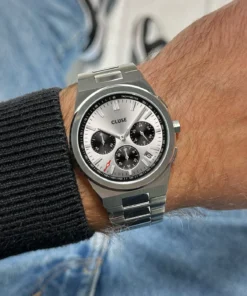 Alternative view of Reloj CLUSE Vigoureux Chrono Watch Steel, Black, Full Silver Colour