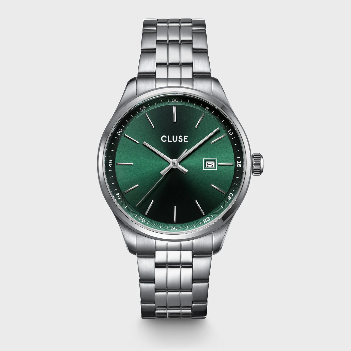 Reloj CLUSE Anthéor Watch Steel Green, Silver Colour