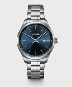 Reloj CLUSE Anthéor Watch Steel Blue, Silver Colour