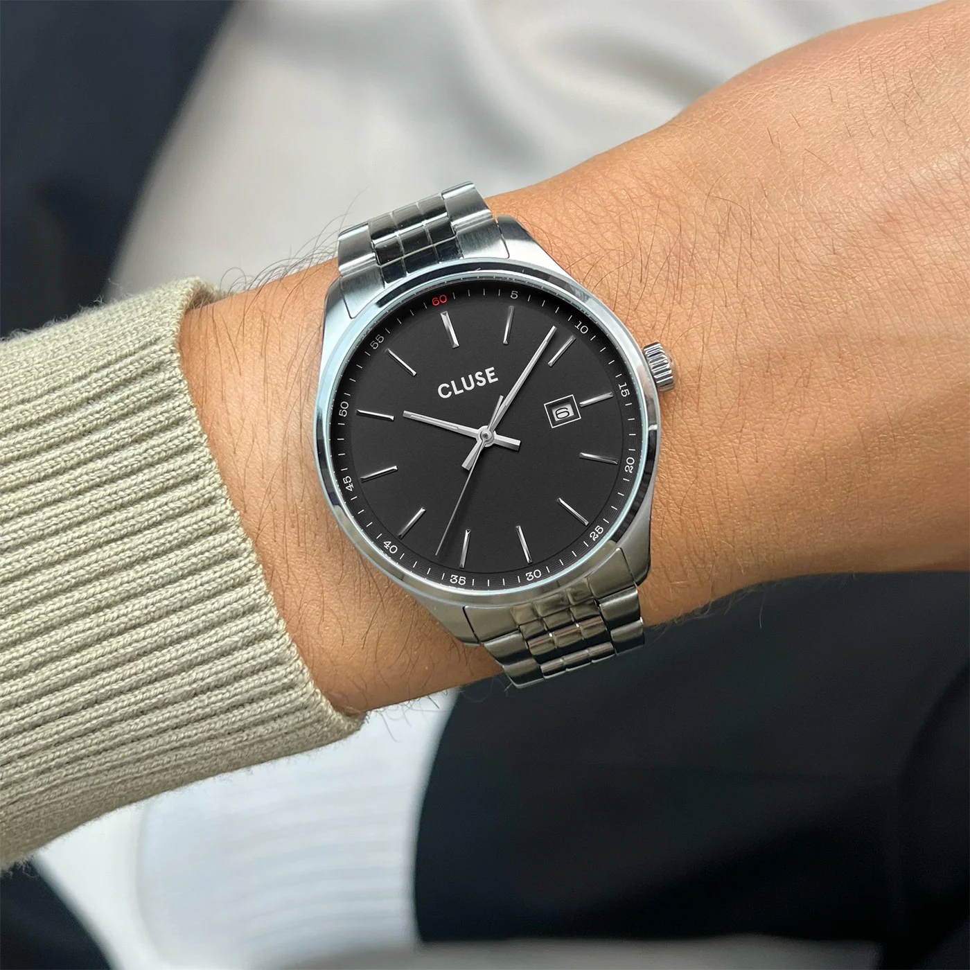 Reloj CLUSE Anthéor Watch Steel Black, Silver Colour - Imagen 2