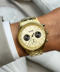 Alternative view of Reloj CLUSE Anthéor Multifunction Watch Steel Black, Full Gold Colour