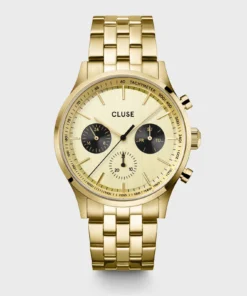 Reloj CLUSE Anthéor Multifunction Watch Steel Black, Full Gold Colour