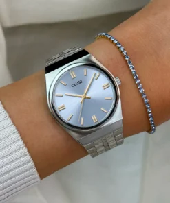 Alternative view of Reloj CLUSE Retro 70's Watch Steel, Light Blue, Silver Colour