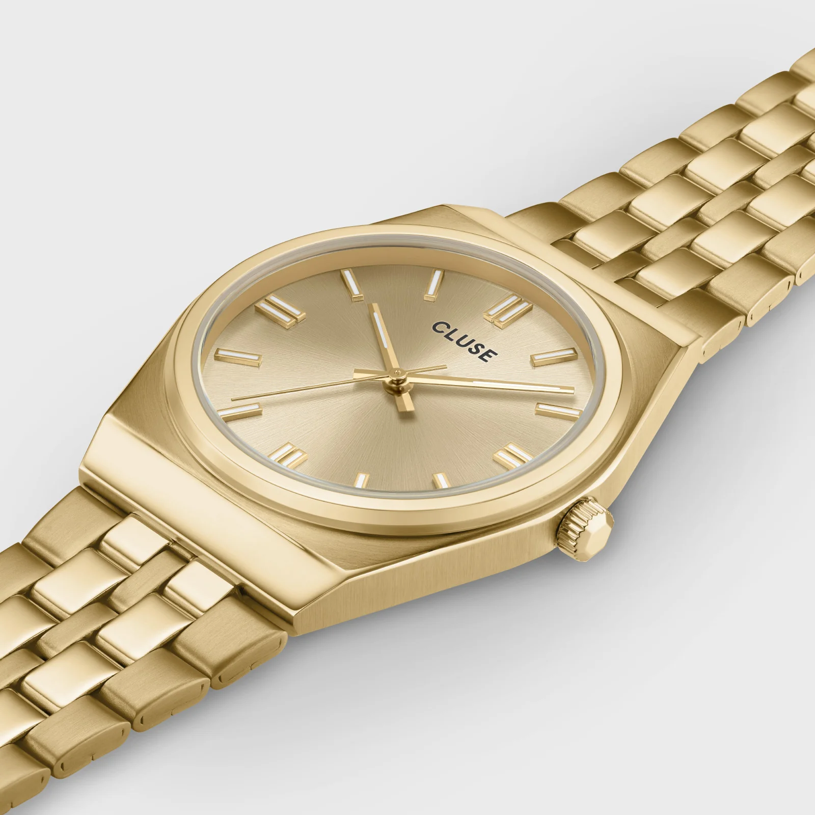 Reloj CLUSE Retro 70's Watch Steel, Full Gold Colour - Imagen 3
