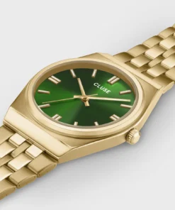 Alternative view of Reloj CLUSE Retro 70's Watch Steel, Forest Green, Gold Colour
