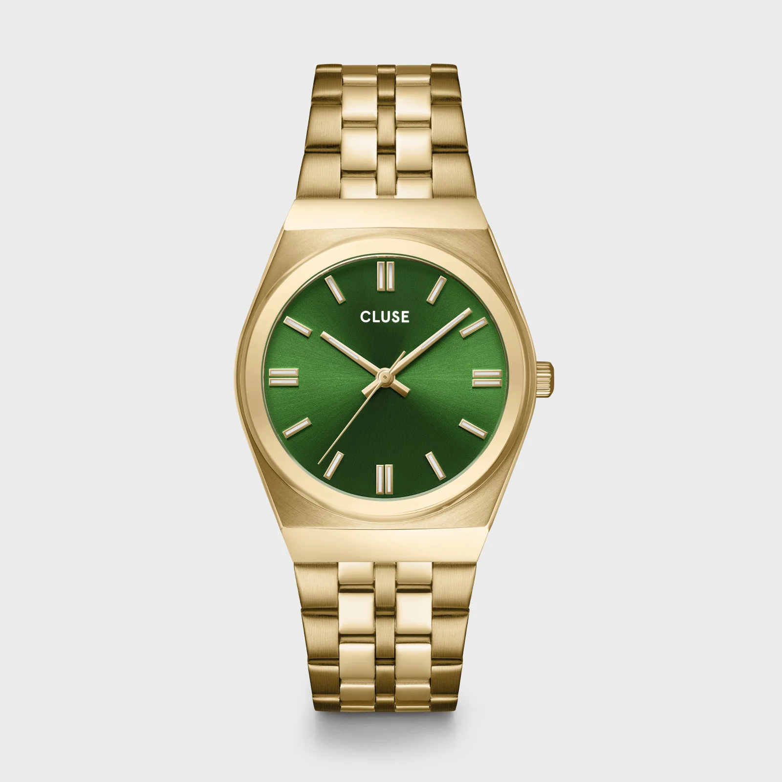 Reloj CLUSE Retro 70's Watch Steel, Forest Green, Gold Colour