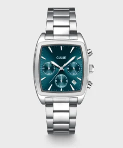Reloj CLUSE Quartaut Chrono Watch Steel, Blue, Silver Colour