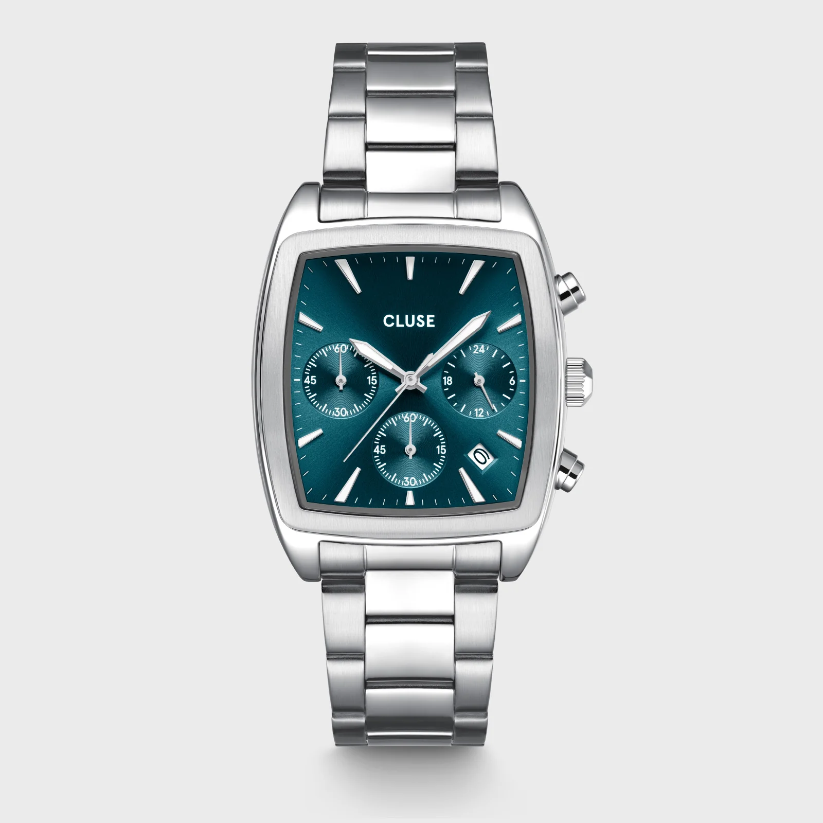 Reloj CLUSE Quartaut Chrono Watch Steel, Blue, Silver Colour