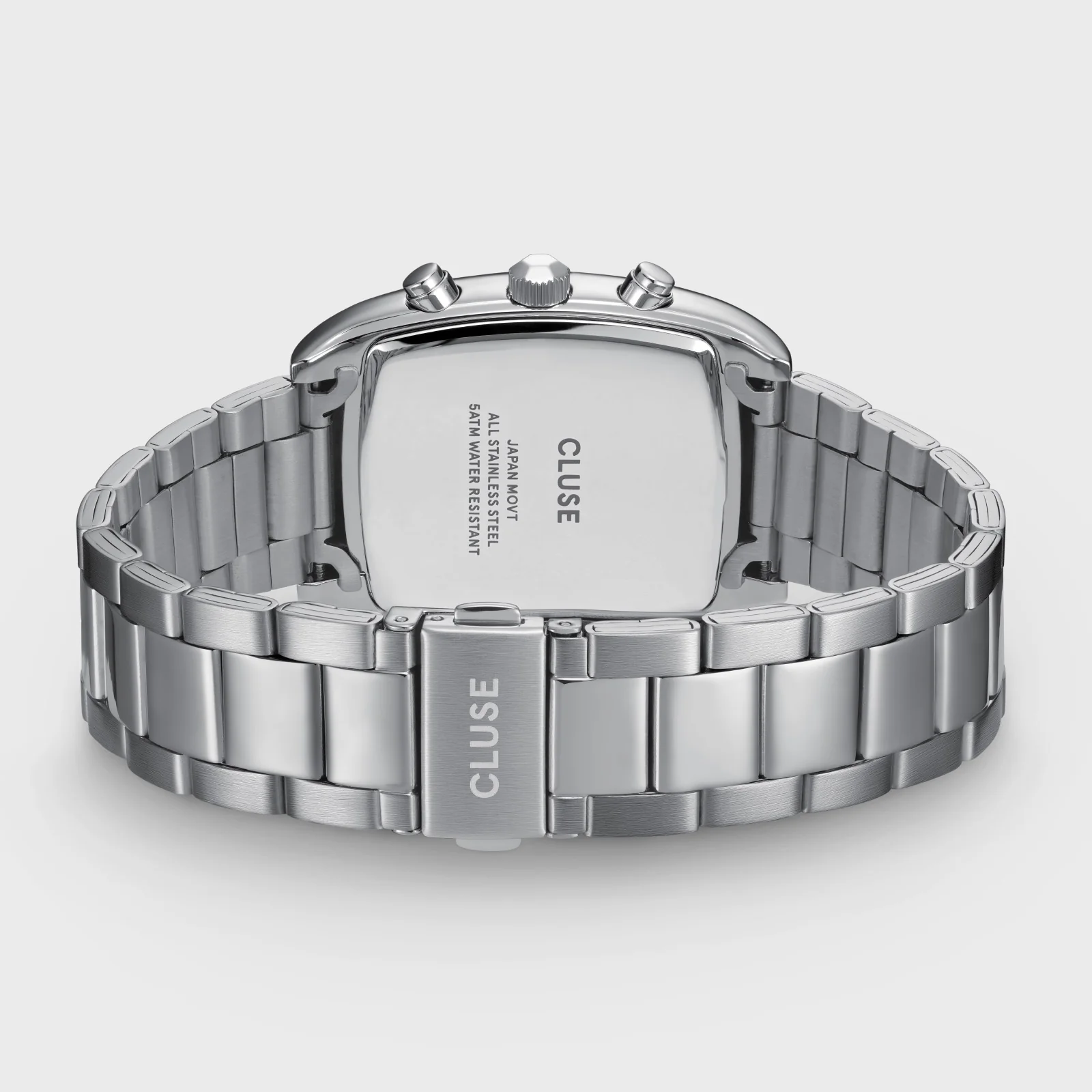 Reloj CLUSE Quartaut Chrono Watch Steel, Blue, Full Silver Colour - Imagen 3