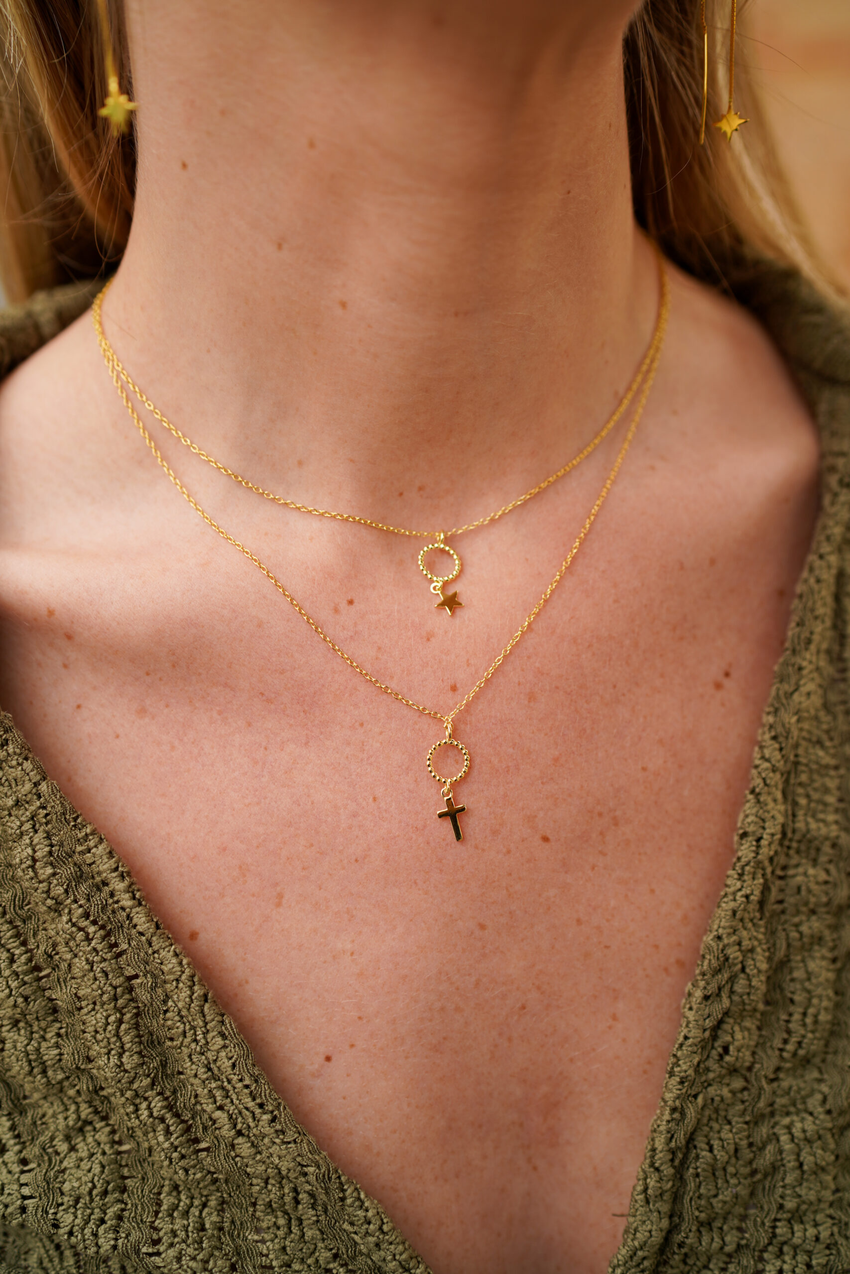 Collar FEZ CRUZ ORO - Imagen 3