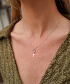 Collar FEZ CRUZ PLATA