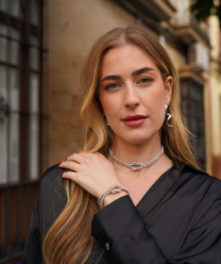 Alternative view of Pulsera ATENAS PERLA GRIS