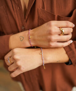 Alternative view of Pulsera LISBOA GRANATE