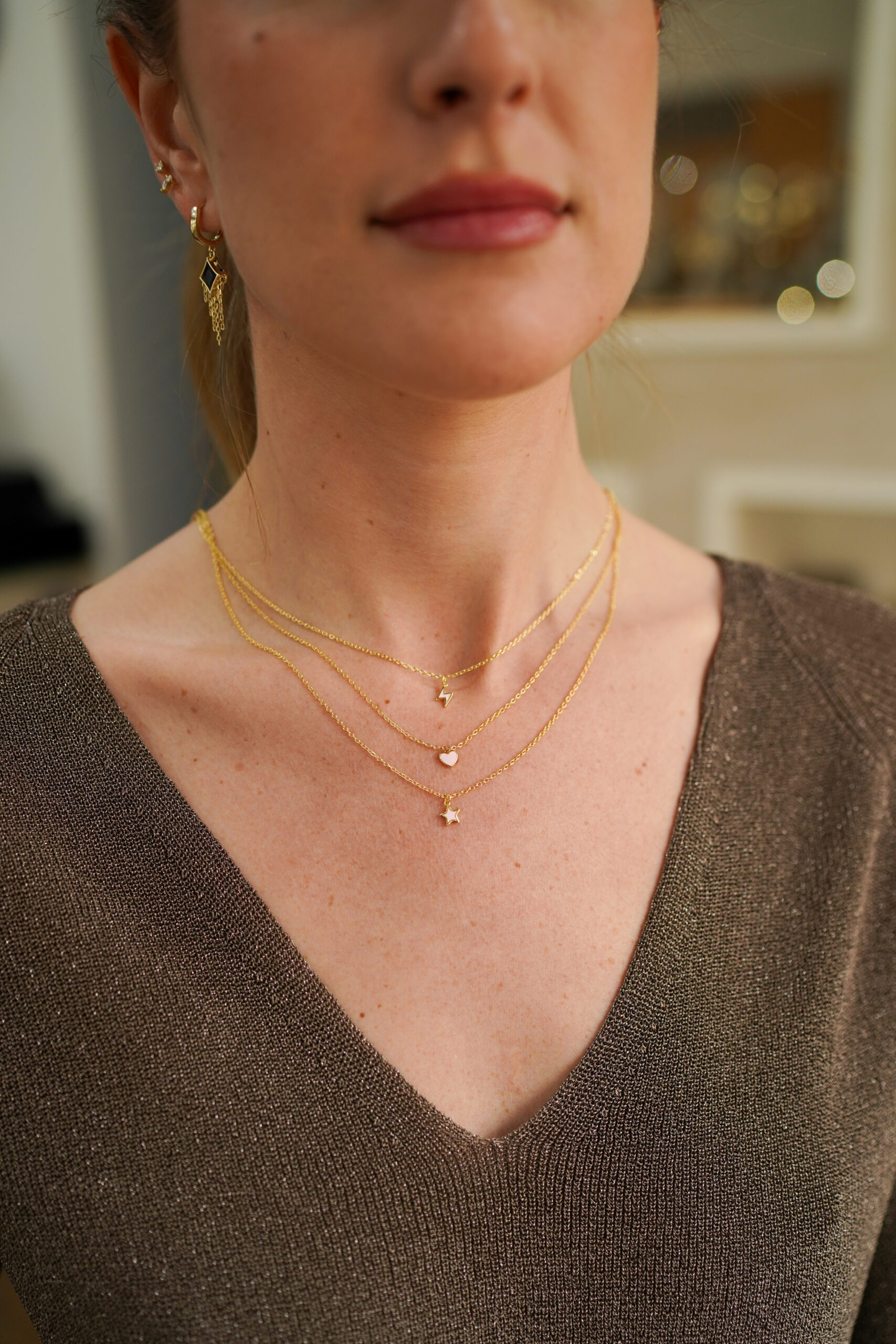 Collar RIN CORAZON ROSA - Imagen 3