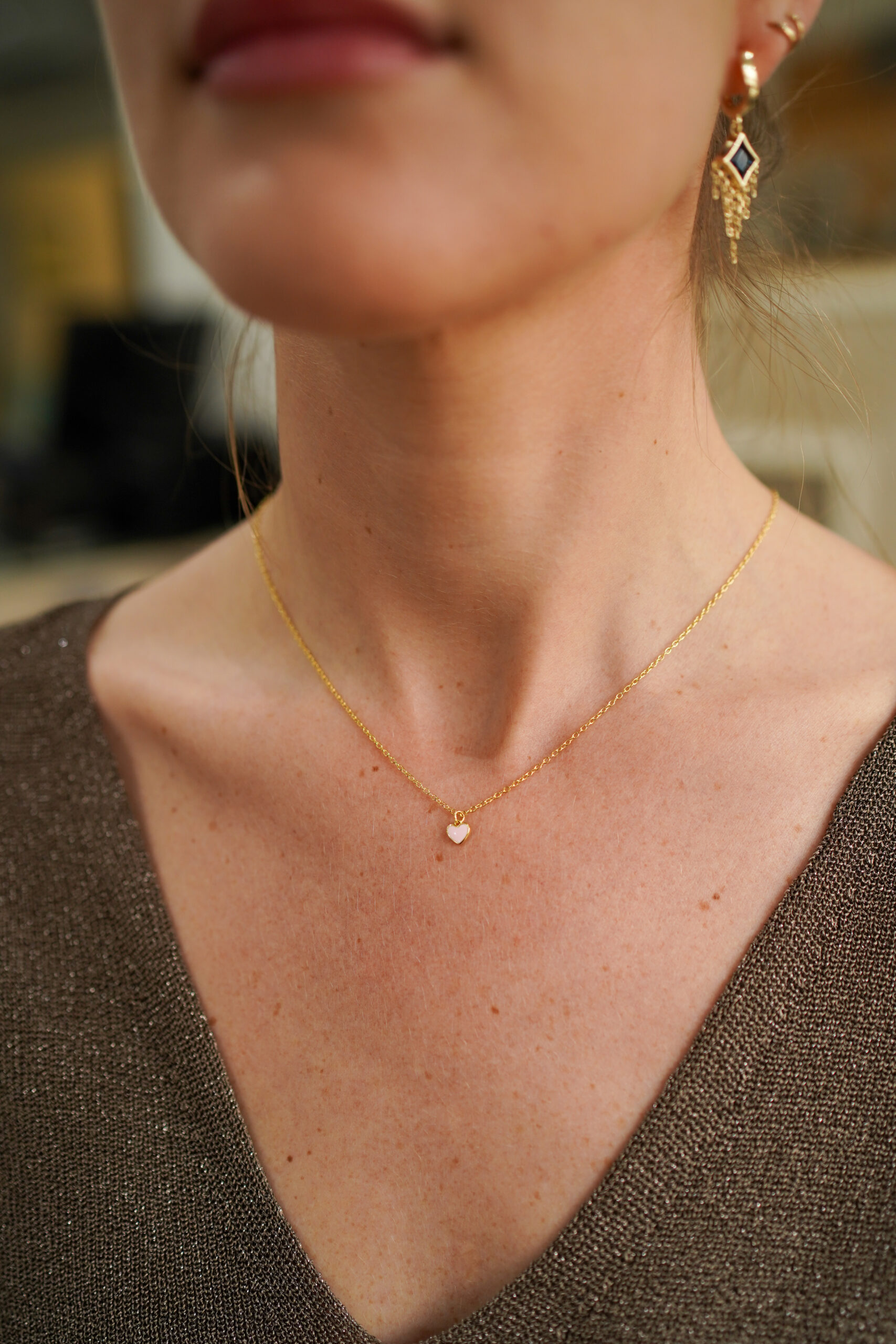 Collar RIN CORAZON ROSA