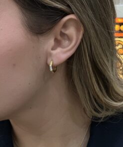 Alternative view of Pendientes Aros ASTI OCTOGONAL CIRCONITA ORO (UNIDAD)