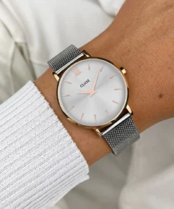 Alternative view of Reloj CLUSE Minuit Watch Mesh, Rose Gold Colour, Two-Tone