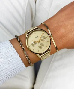 Alternative view of Reloj CLUSE Minuit Multifunction Watch Steel, Full Gold colour