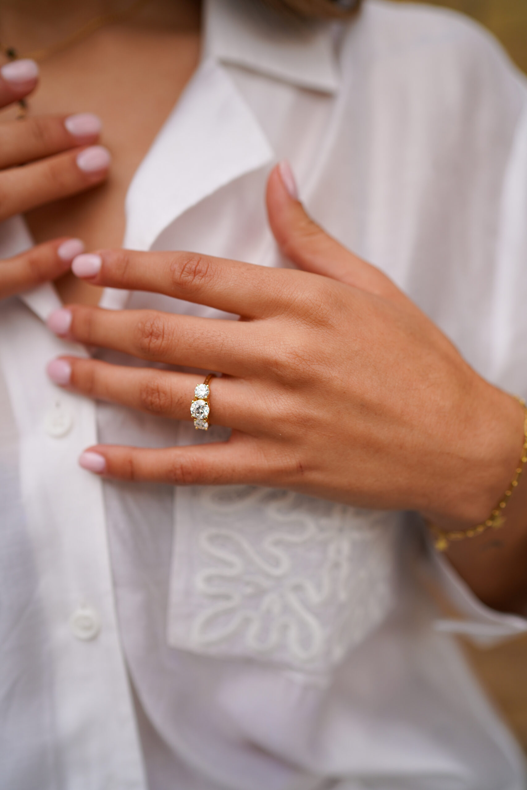 Anillo VIENA ORO MOISSANITA