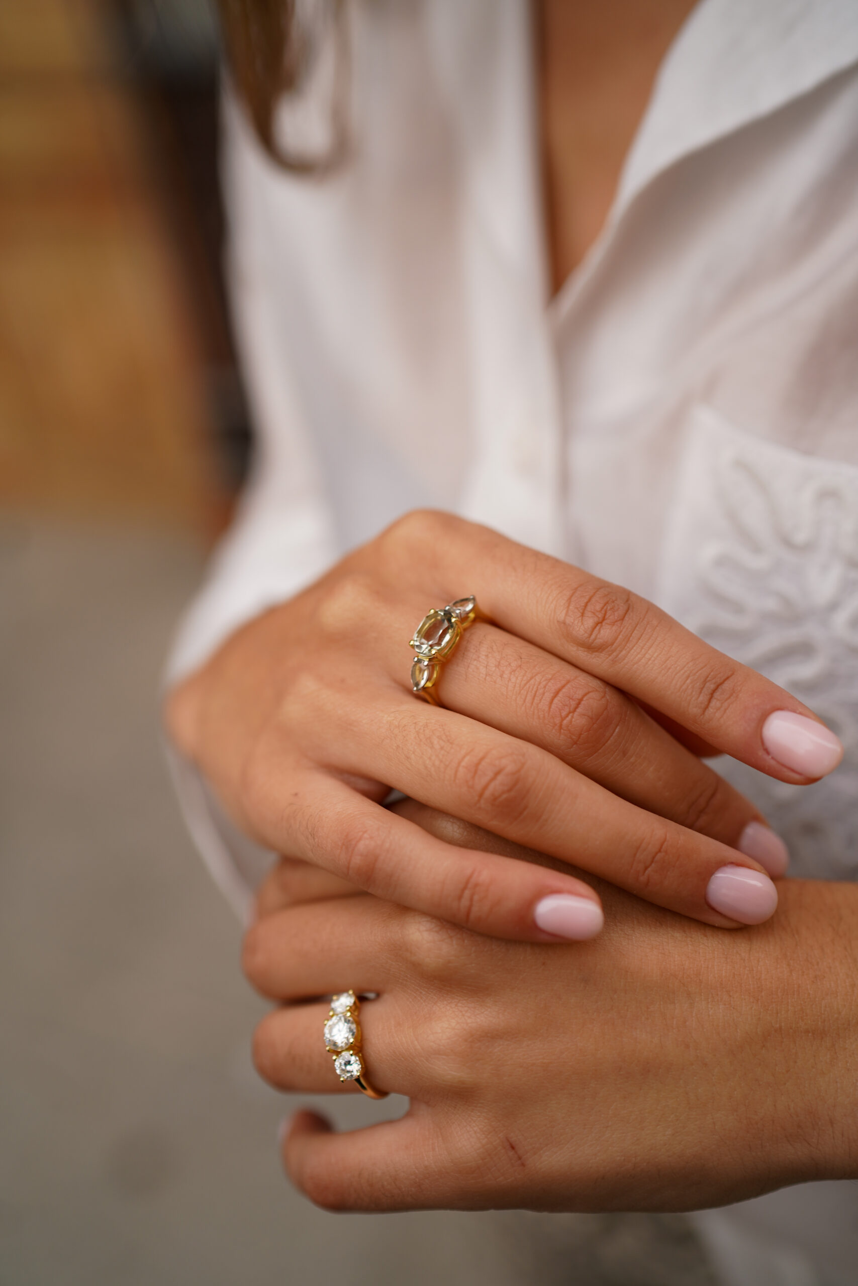 Anillo VIENA ORO MOISSANITA - Imagen 3