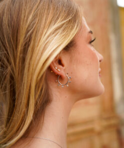 Alternative view of Pendientes TOKIO PLATA