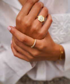 Alternative view of Anillo RIGA ORO MOISSANITA