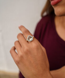 Alternative view of Anillo ARUBA AGUA MARINA