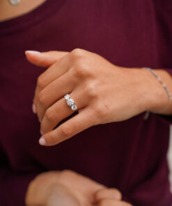 Anillo VIENA PLATA MOISSANITA