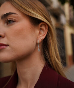 Alternative view of Pendientes HIMALAYA PLATA