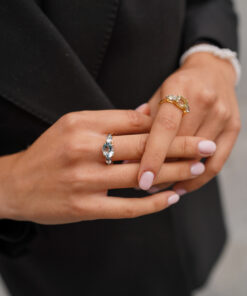 Alternative view of Anillo ZANZIBAR AGUA MARINA