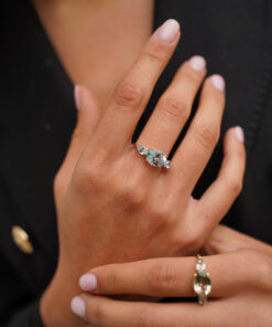 Anillo ZANZIBAR AGUA MARINA